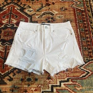 Express - White Jean Shorts